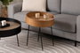 Hanah Home Ilo Mesa Auxiliar Natural y Madera
